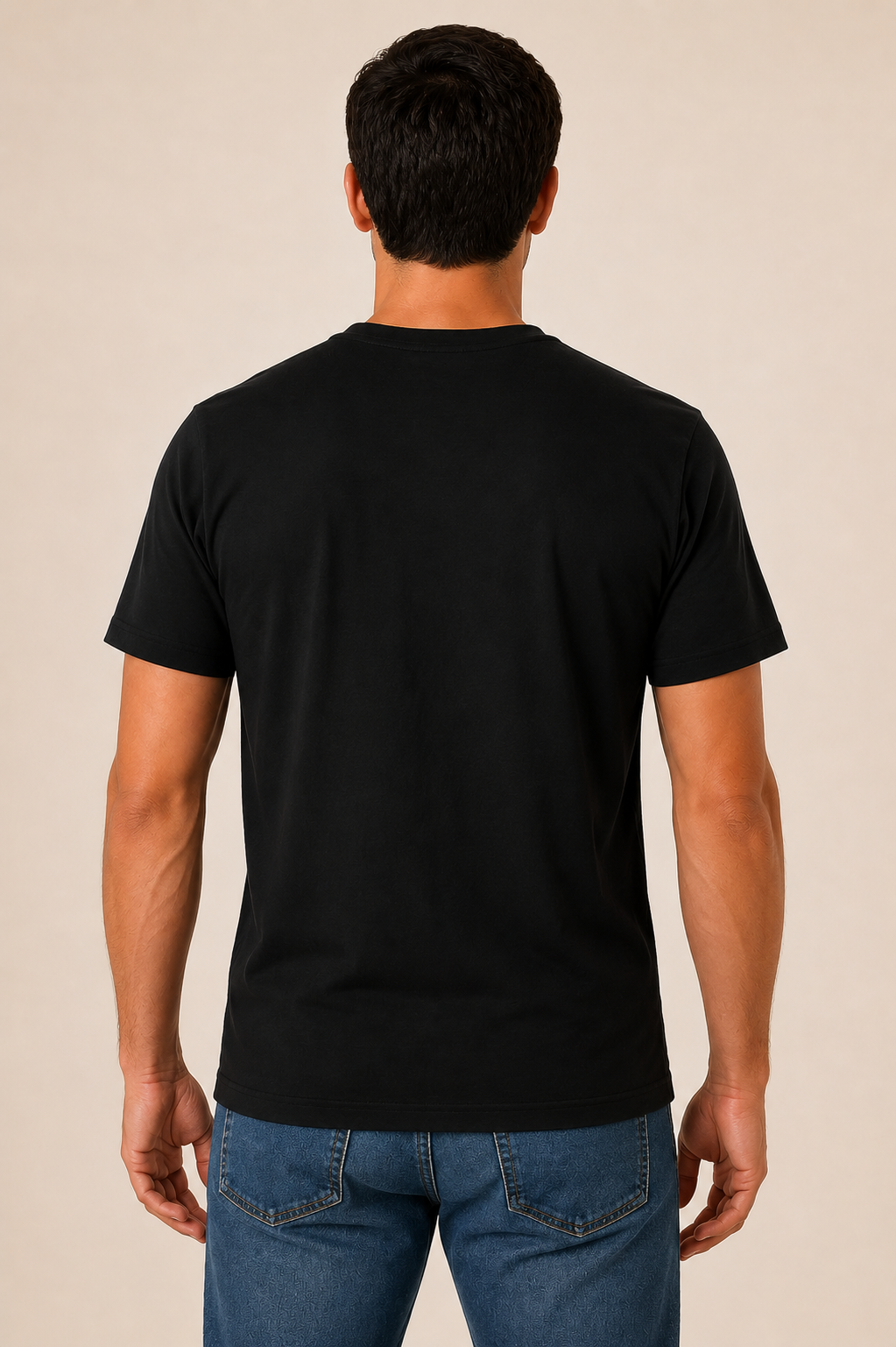 Miles Over Miles of Silence black t-shirt back view